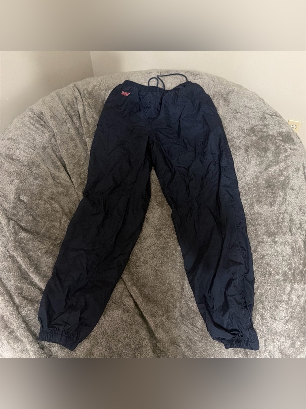 Mint Men's navy blue Windbreaker Track Pants 32 inseam